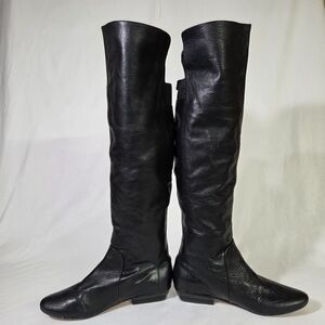 Vintage Vero Cuoio Black Over the Knee Boots